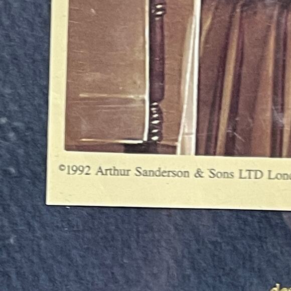 Vintage Sanderson Draycot Place Style Twin Flat Sheet - Picture 4 of 7